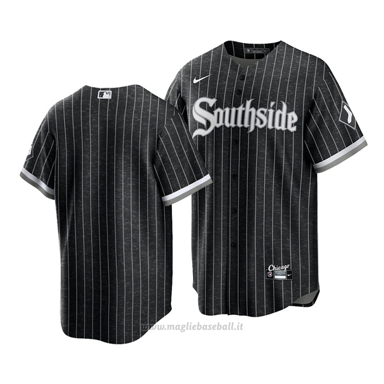 Maglia Baseball Uomo Chicago White Sox 2021 City Connect Replica Nero